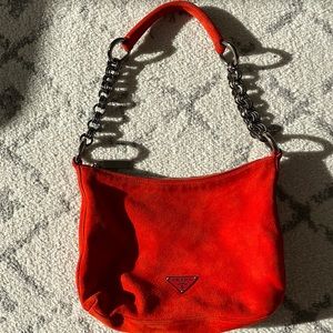 PRADAScamosciato Zip Hobo